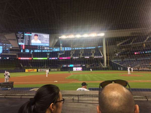 LoanDepot Park, section: 21, row: B, seat: 1