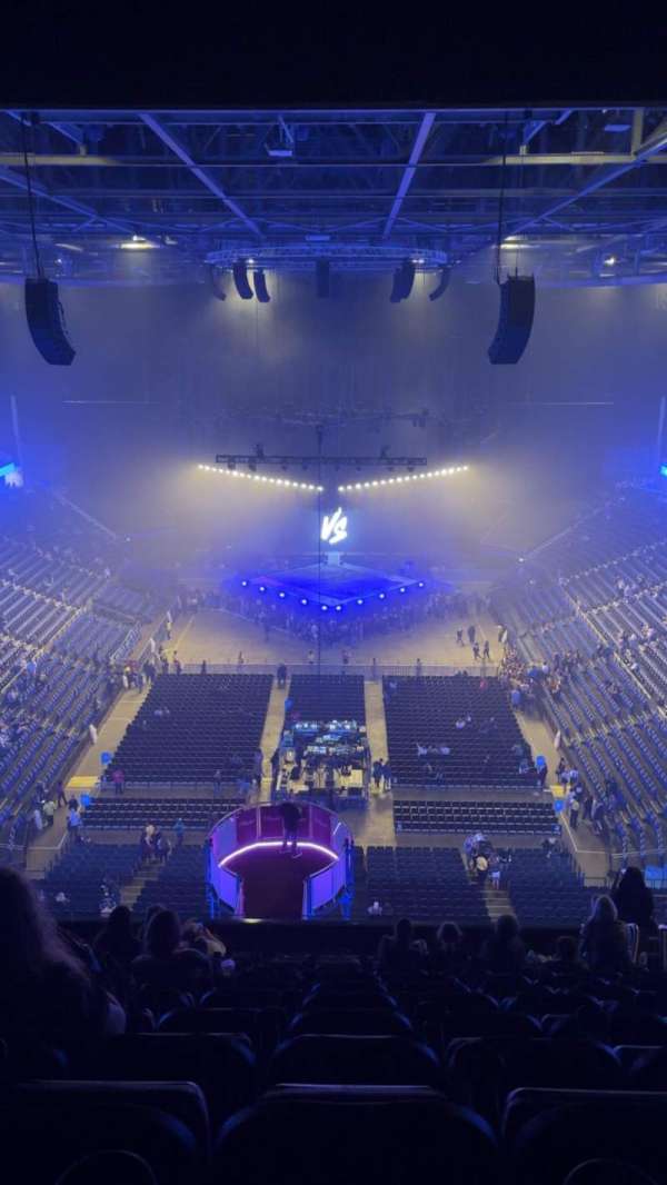 The O2, London, section: 412, row: P, seat: 723