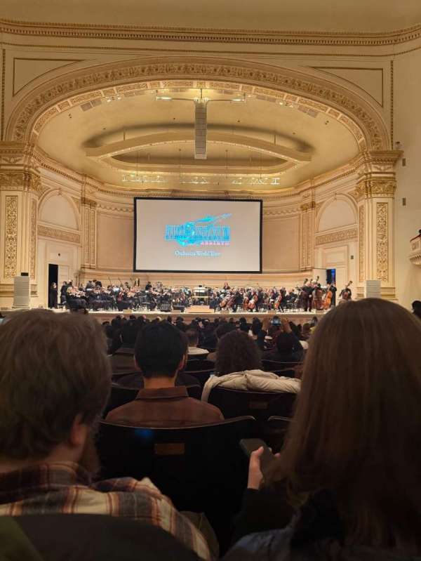 Carnegie Hall, section: Parquet C, row: W, seat: 108