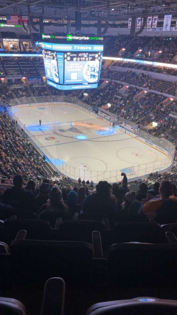 Enterprise Center, section: 314, row: N, seat: 16