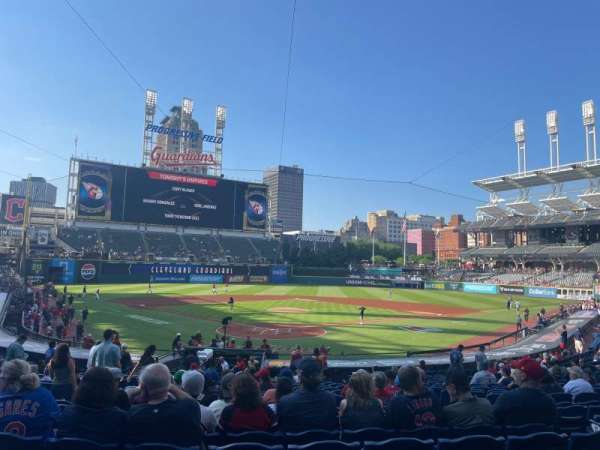 Progressive Field, section: 153, row: BB, seat: 5