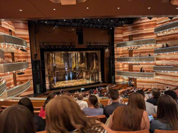 Eccles Theater, section: T1 left, row: F, seat: 116