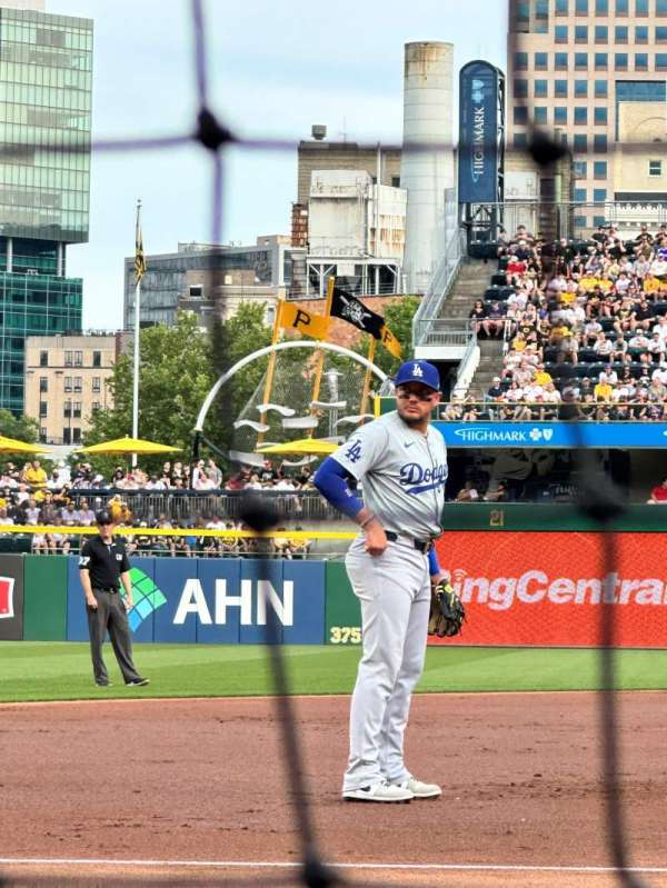 PNC Park, section: 25, row: A, seat: 4