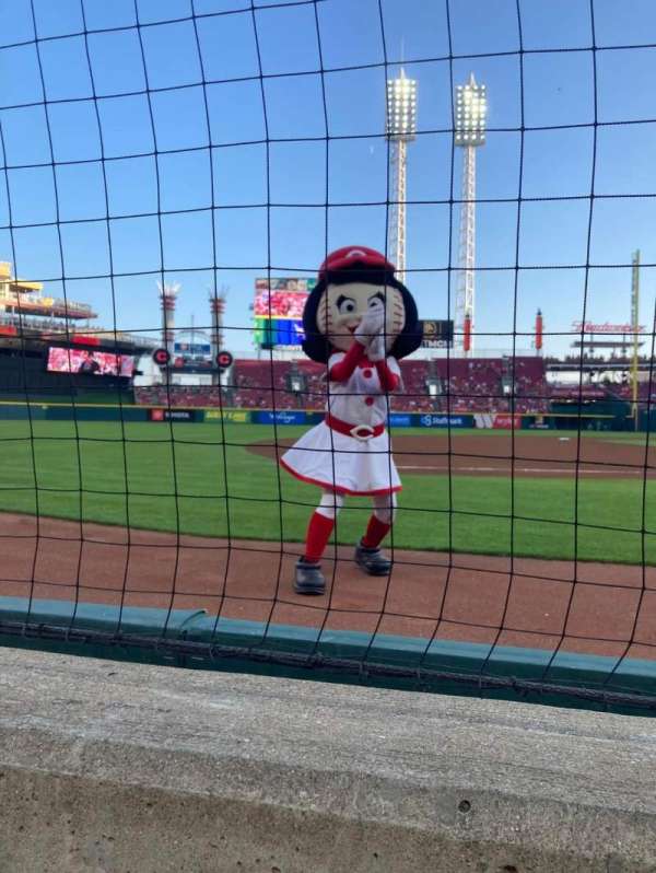Great American Ball Park, section: 114, row: A, seat: 1