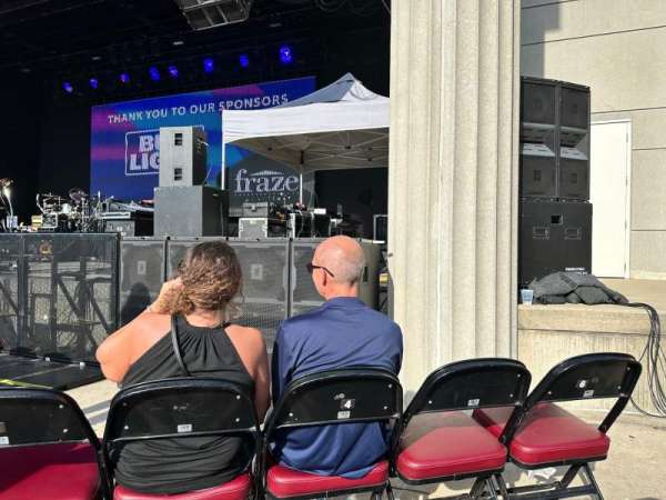 Fraze Pavilion, section: Plaza A, row: CC, seat: 5