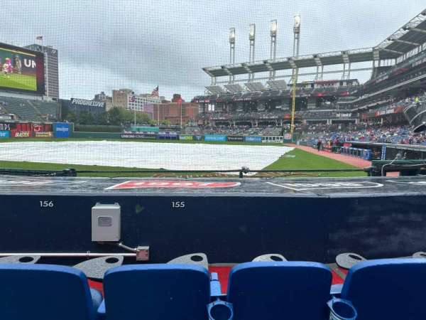 Progressive Field, section: 155, row: H, seat: 7
