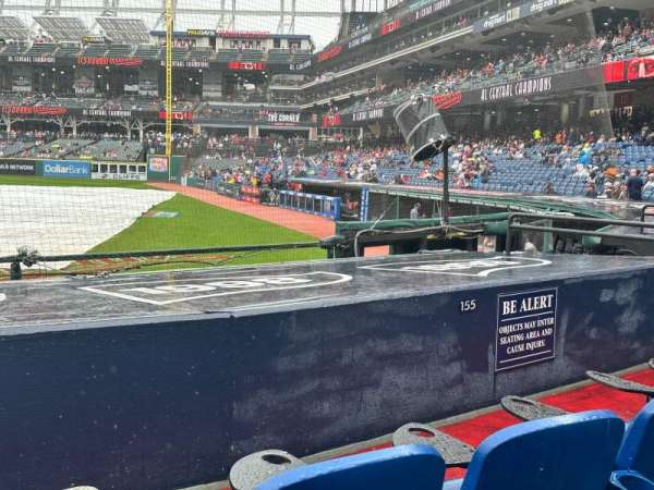 Progressive Field, section: 155, row: H, seat: 7