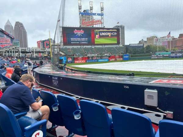 Progressive Field, section: 155, row: H, seat: 7