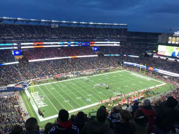 Gillette Stadium, section: 337, row: 18, seat: 8