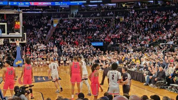 Madison Square Garden, section: 8, row: 11, seat: 14