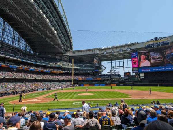 American Family Field, section: 114, row: 17, seat: 9