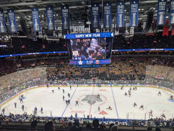 Scotiabank Arena, section: 321, row: 8, seat: 4