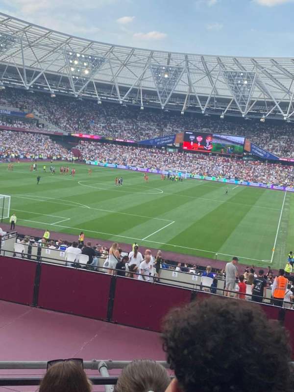London Stadium, section: 254, row: 21 (not sure)