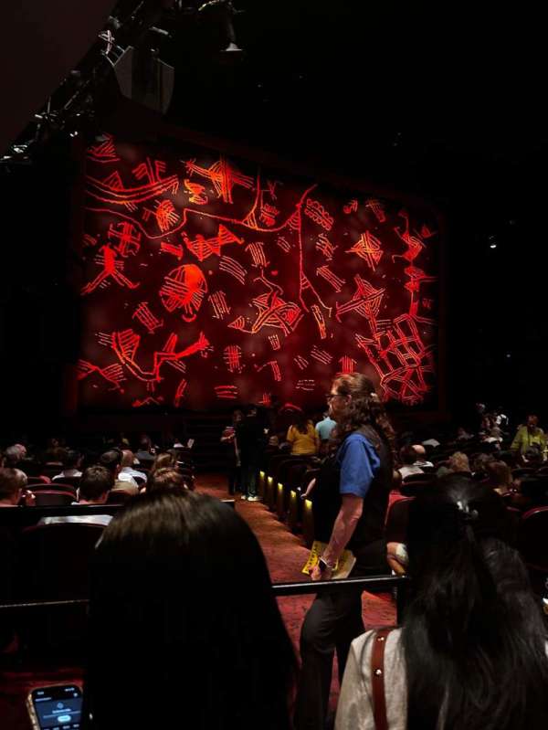 Minskoff Theatre, section: Orchestra L, row: P, seat: 5