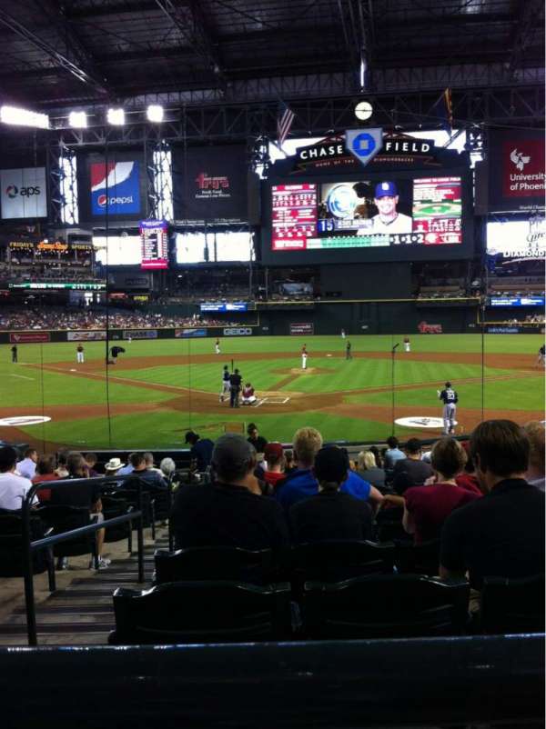 Chase Field, section: 121, row: 21, seat: 7