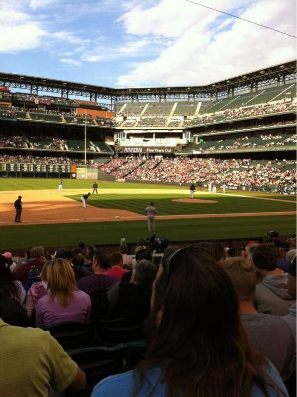 Coors Field, section: 140, row: 15, seat: 11