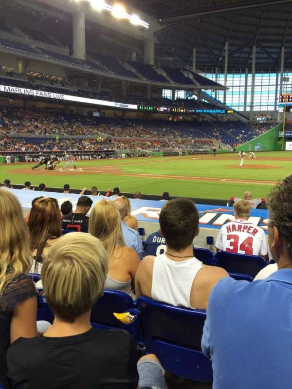 LoanDepot Park, section: 9, row: E, seat: 1