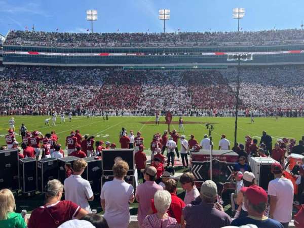 Razorback Stadium, section: W104, row: 3, seat: 25