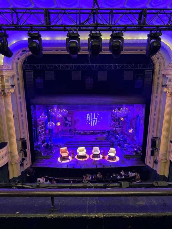 Hudson Theatre, section: Balcony C, row: B, seat: 107