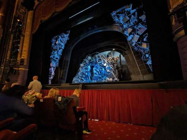 Palace Theatre, Manchester, section: Stalls, row: A, seat: 13