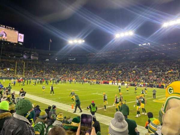 Lambeau Field, section: 132, row: 3, seat: 2