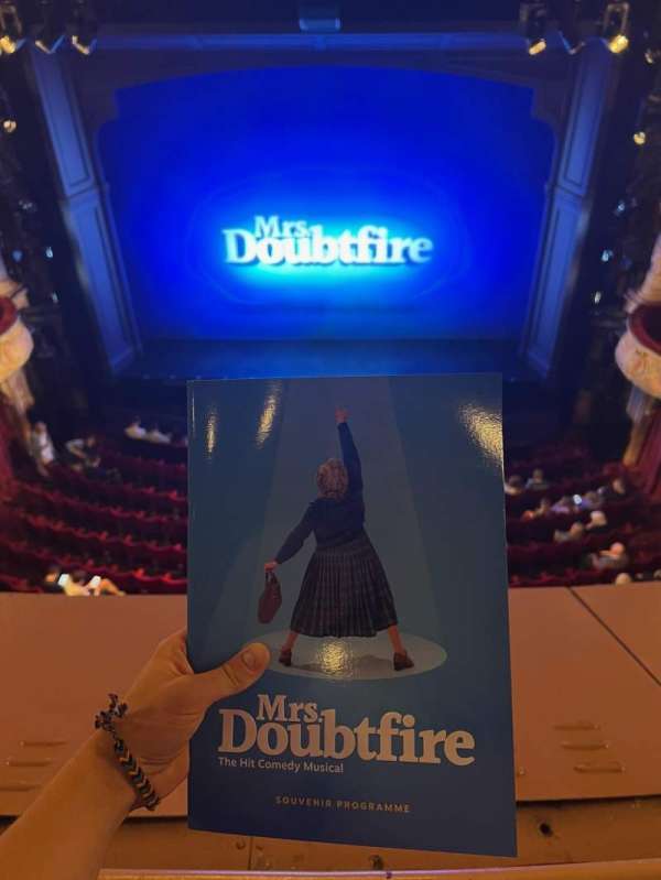 Shaftesbury Theatre, section: Grand Circle, row: A, seat: 19