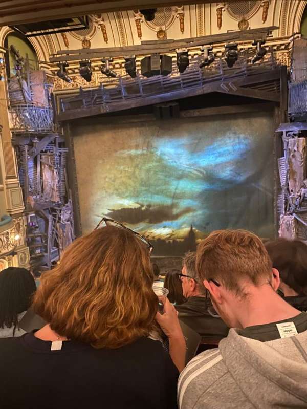 Sondheim Theatre, West End, section: Dress Circle, row: E, seat: 11