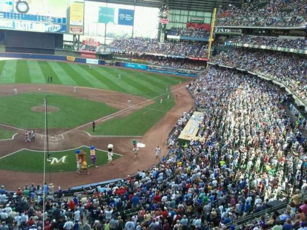 American Family Field, section: 330, row: 1, seat: 3