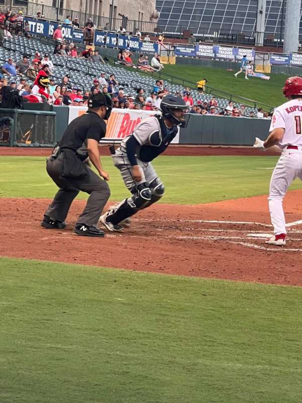 AutoZone Park, section: 105, row: A, seat: 8