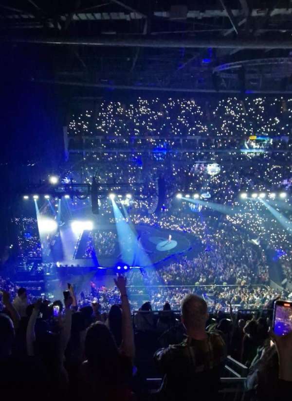 The O2, London, section: 402, row: J, seat: 480