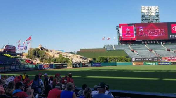 Angel Stadium, section: 107, row: K, seat: 12