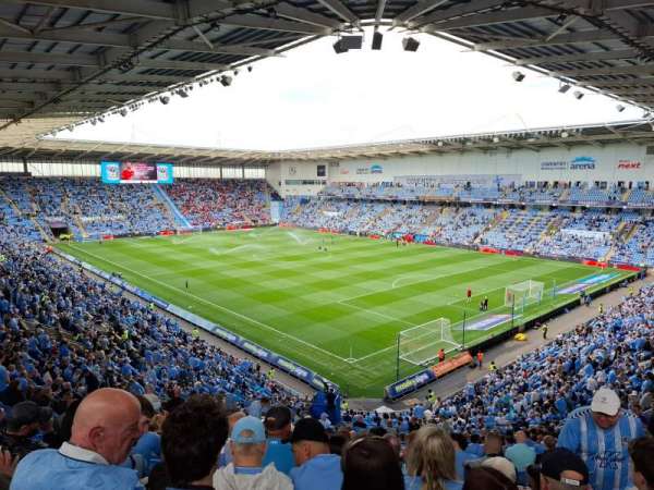 Coventry Building Society Arena, section: 25, row: WW, seat: 5