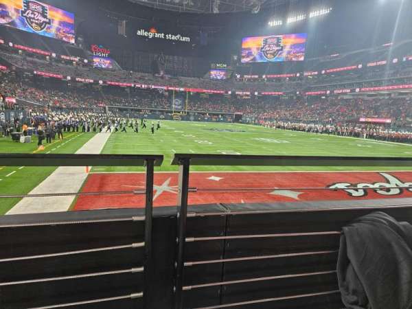 Allegiant Stadium, section: 125, row: 2, seat: 4
