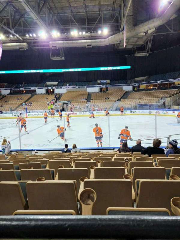 DCU Center, section: 106, row: A, seat: 11