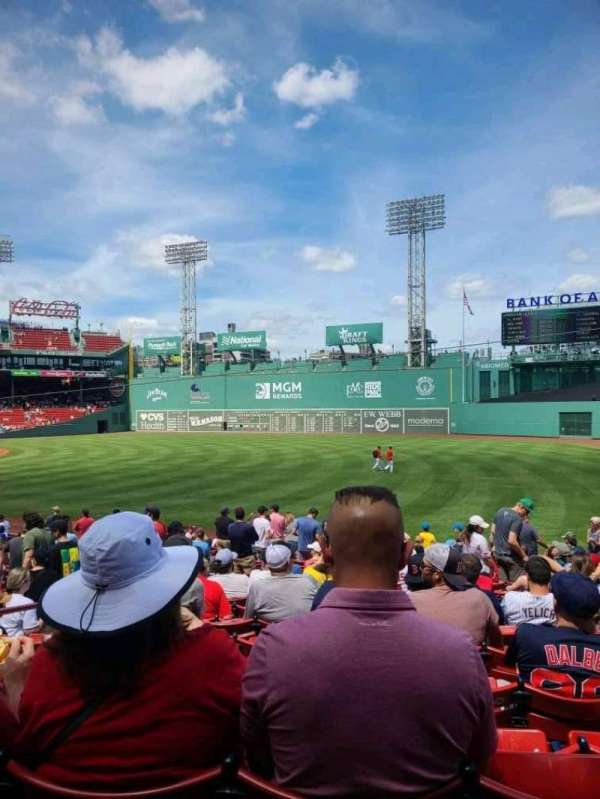 Fenway Park, section: Right Field Box 94, row: PP, seat: 13