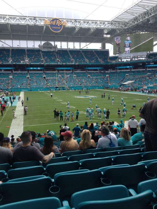 Hard Rock Stadium, section: 106, row: 20, seat: 11