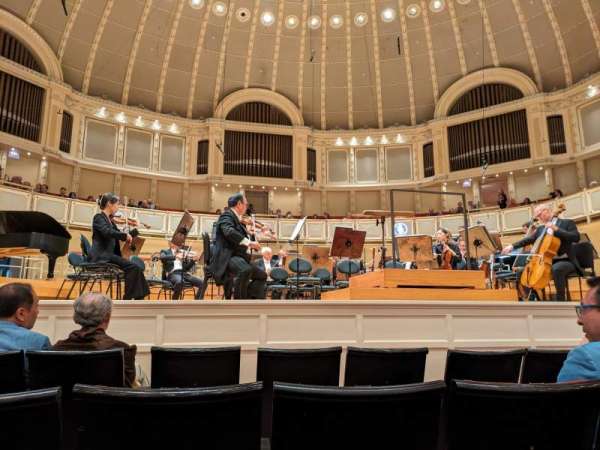 Orchestra Hall, Chicago, section: Main Floor Center, row: D, seat: 104
