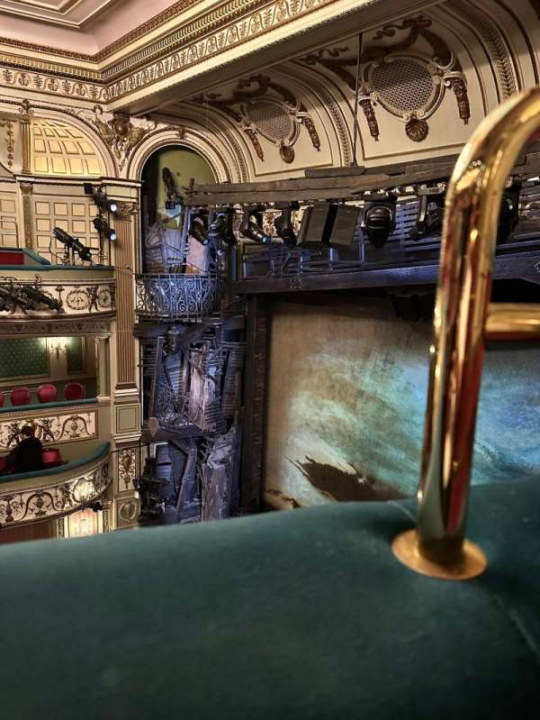 Sondheim Theatre, West End, section: Grand Circle, row: A, seat: 1
