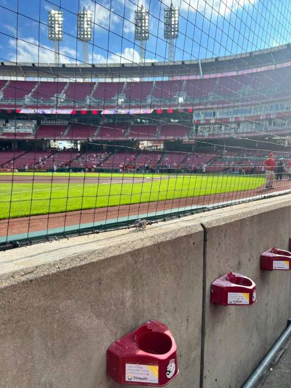 Great American Ball Park, section: 112, row: A, seat: 11