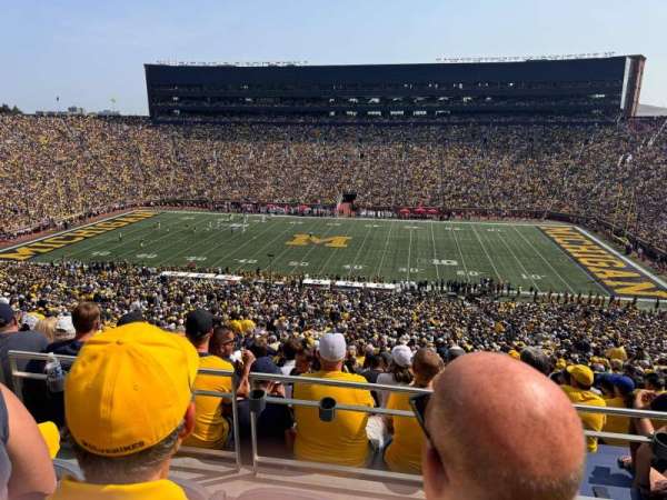 Michigan Stadium, section: 21, row: 87, seat: 2