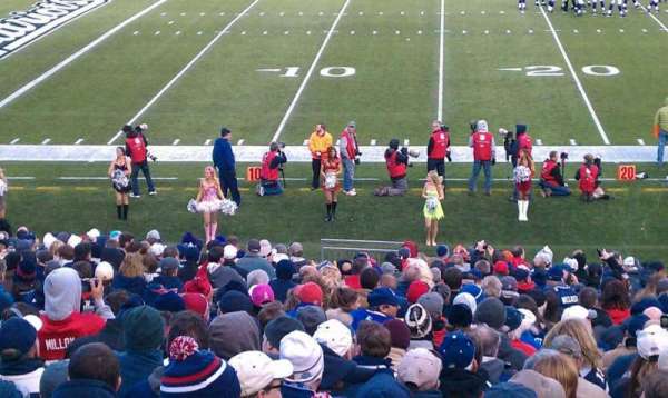 Gillette Stadium, section: 134, row: 26, seat: 16