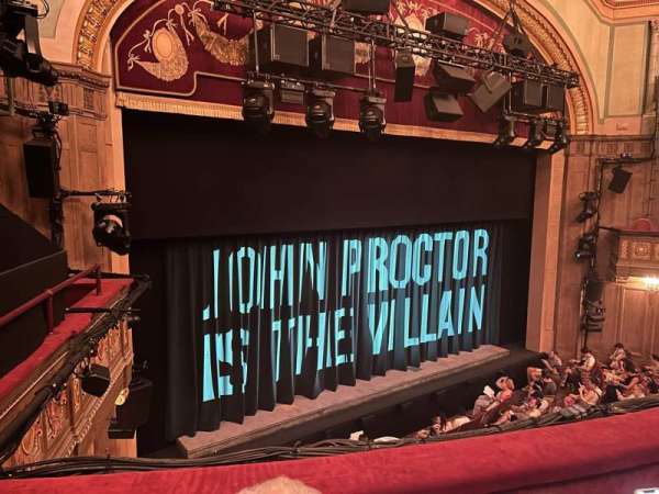 Booth Theatre, section: Mezzanine L, row: B, seat: 13