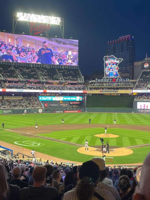 Target Field, section: 114, row: 23, seat: 4