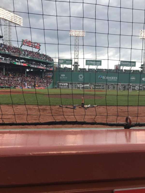 Fenway Park, section: Field Box 35, row: 1, seat: 1