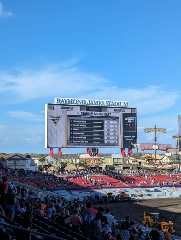 Raymond James Stadium, section: 216, row: Y, seat: 13