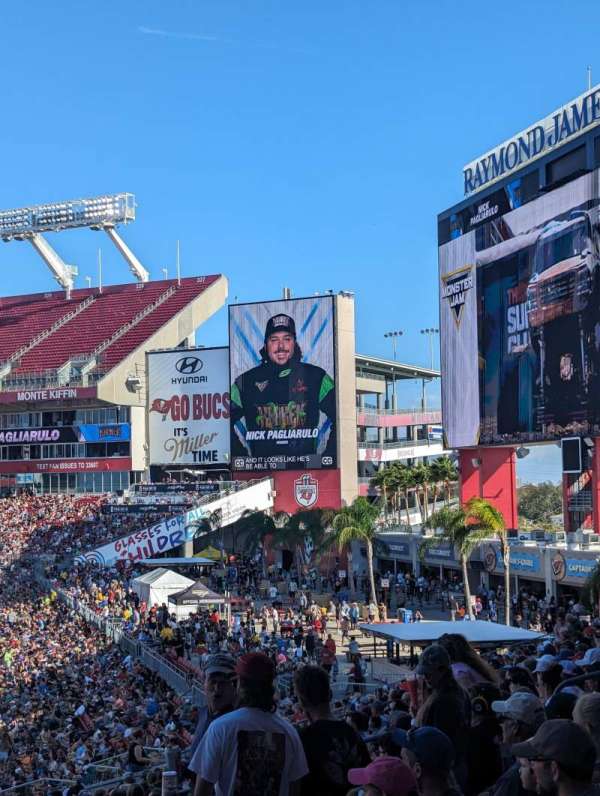 Raymond James Stadium, section: 216, row: Y, seat: 13