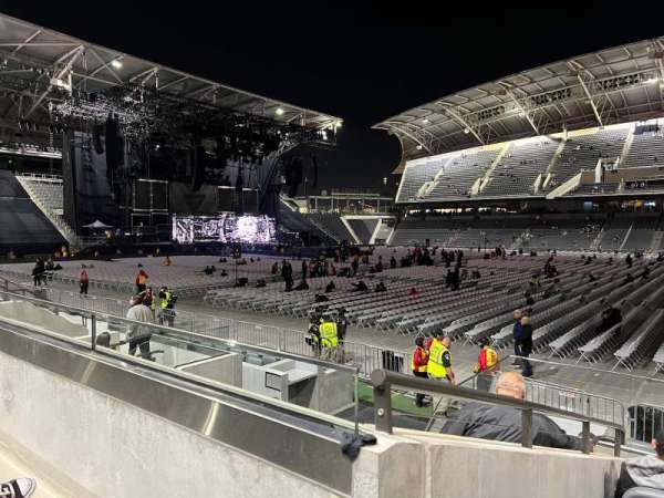 BMO Stadium, section: Field Club C, row: G, seat: 1