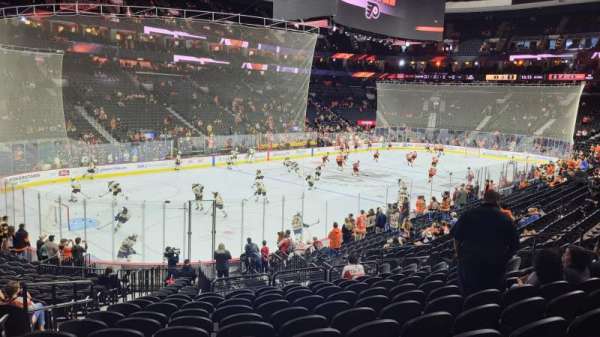 Xfinity Mobile Arena, section: 110, row: 21, seat: 1