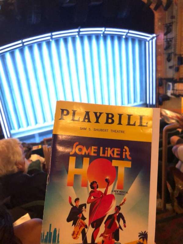 Shubert Theatre, section: Mezzanine L, row: F, seat: 1