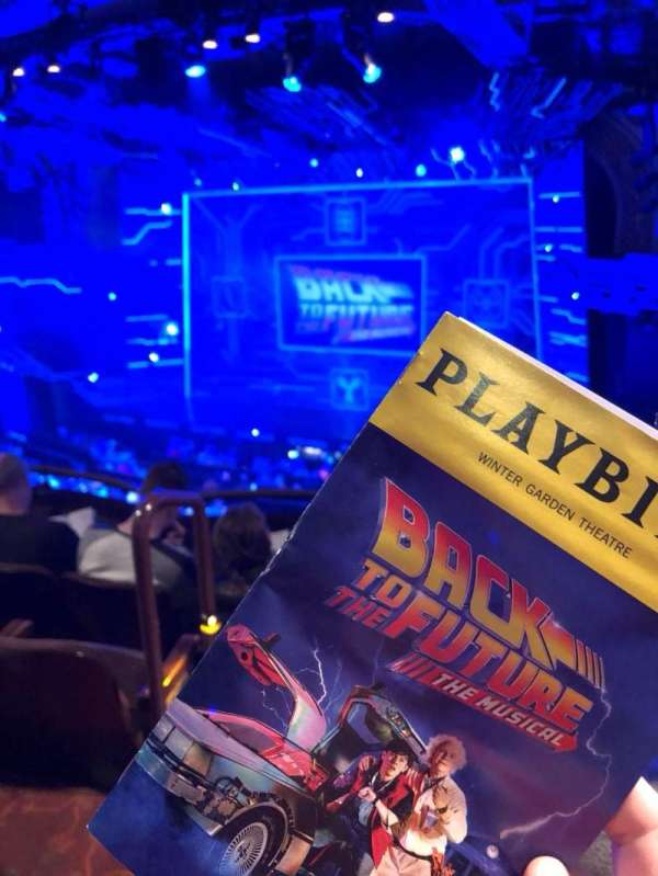 Winter Garden Theatre, section: Mezzanine R, row: D, seat: 2